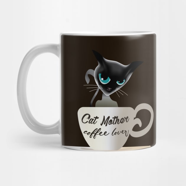 Cat Mother coffee lover (siamese cat) by ArteriaMix